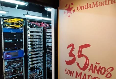 Onda Madrid control room with AEQ equipment