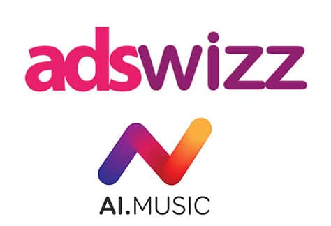AdsWizz and AI Music logos