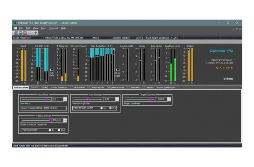  Orban Optimod-PCn 1600 Brings Audio Processing Virtual