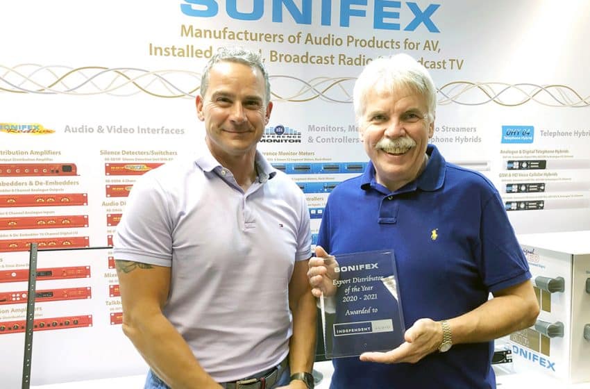  Sonifex Names Distributor of the Year