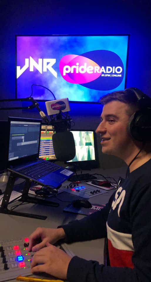 JNR live in the Pride Radio studio