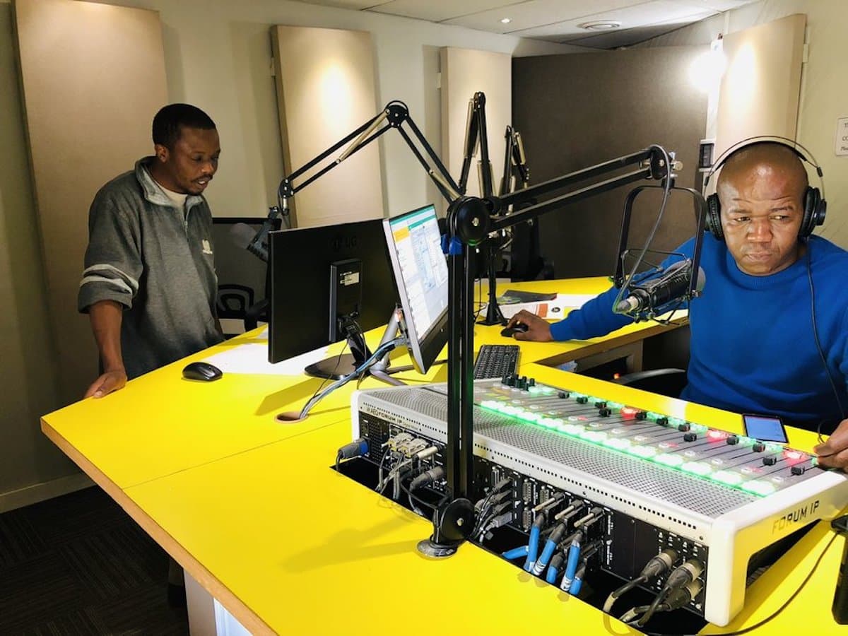 AEQ Forum IP console at Radio Mahikeng