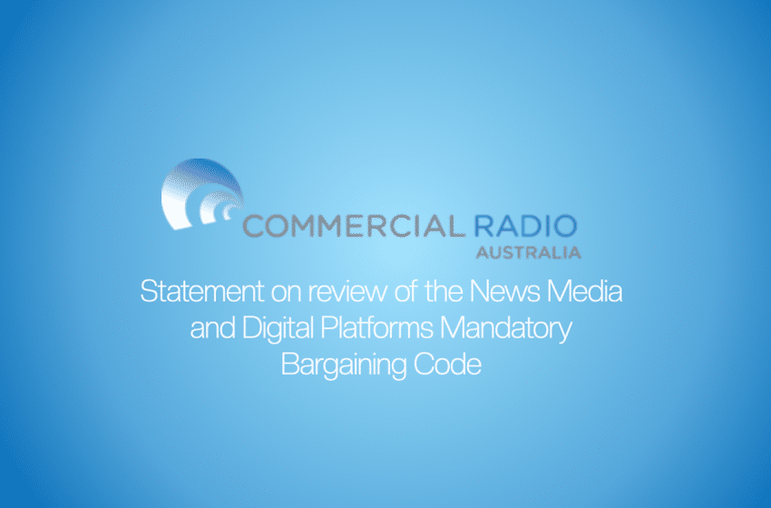  CRA comments on News Media and Digital Platforms Mandatory Bargaining Code