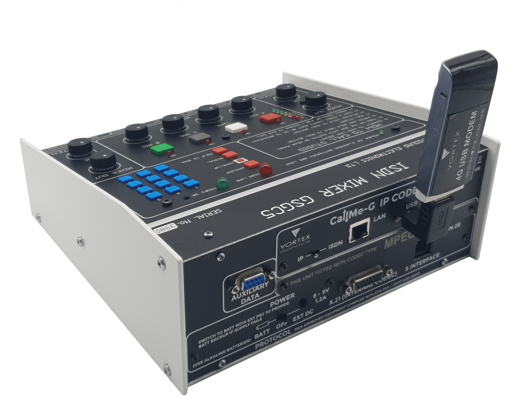 Glensound GC5 ISDN Broadcast Mixer with CallMe-G unit installed