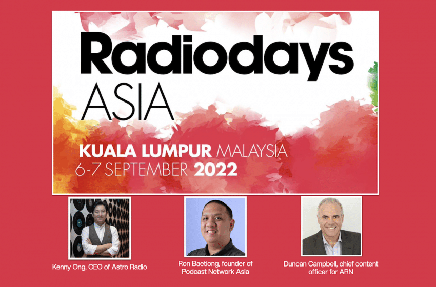  Radiodays Asia 2022 announces first speakers