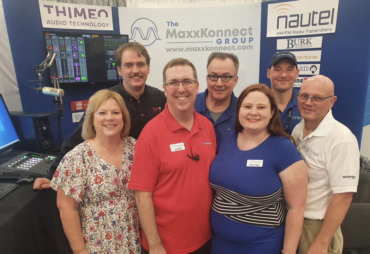 The Tieline and MaxxKonnect teams at the 2022 NAB Show