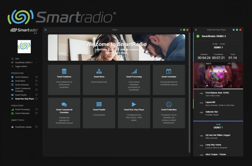  SmartRadio offers SaaS functionality for broadcasters