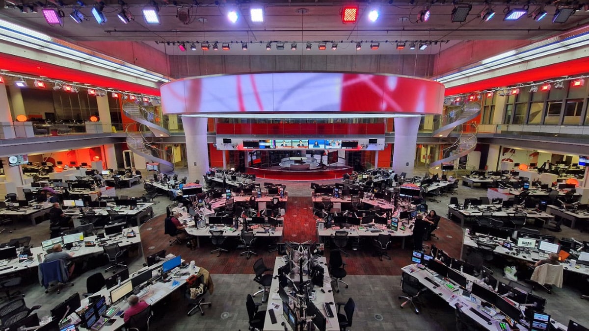 One of BBC’s newsrooms.