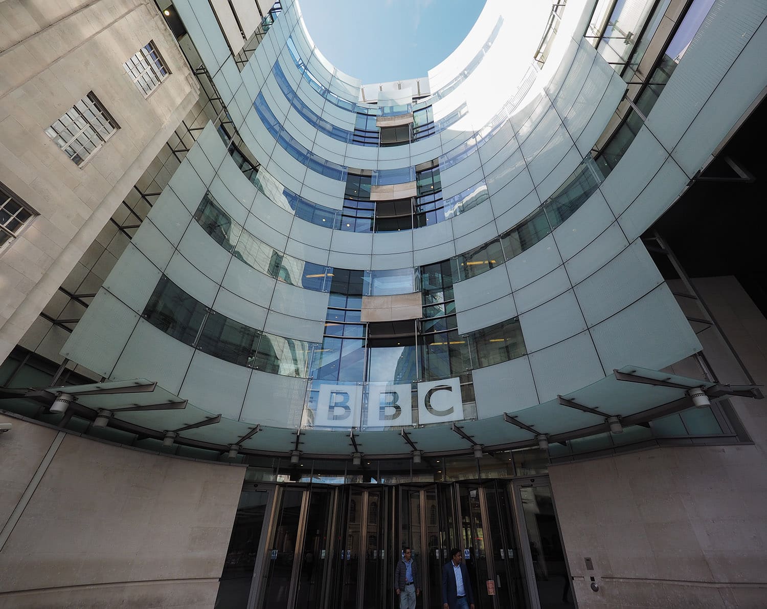 London, Uk - Circa June 2017: BBC Broadcasting House headquarters of the British Broadcasting Corporation in Portland Place