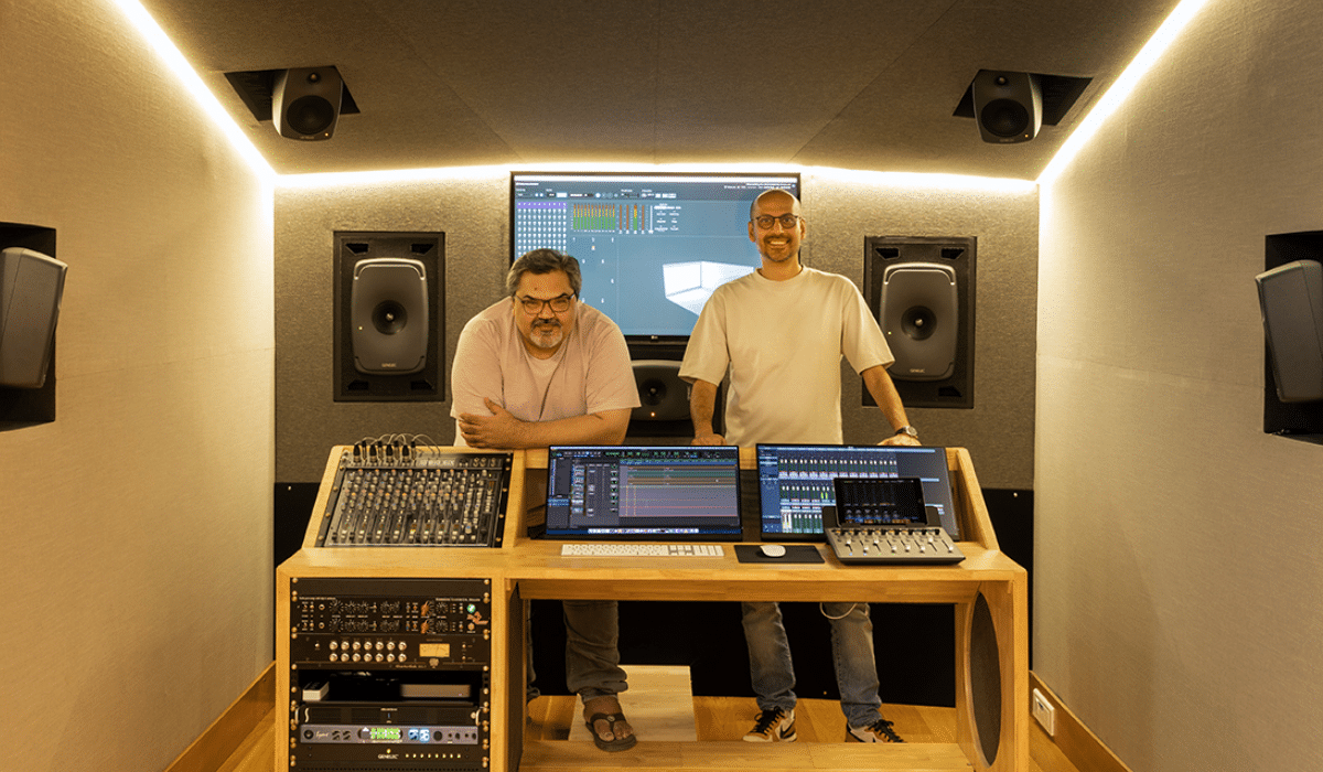Jiten Solanki (L) & Mayur Tekchandaney (R) - co-founders of BOING Studios, pictured in Studio 4