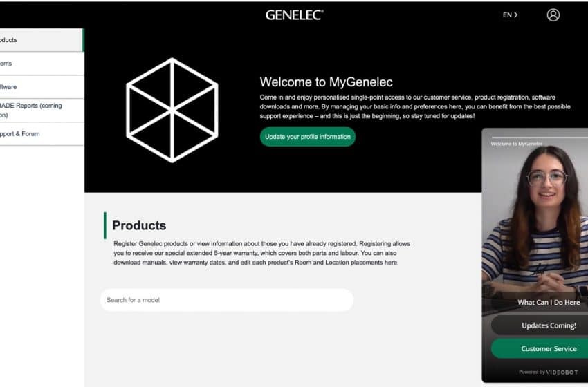  Genelec develops customer portal