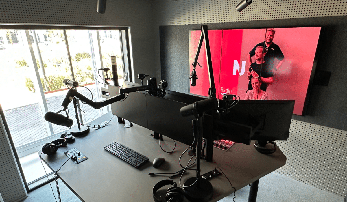 Studio B ready for RNJ, Radio Nordjyske