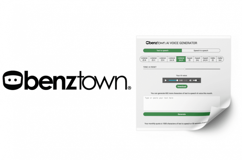  Benztown introduces AI Listener Voice Generator