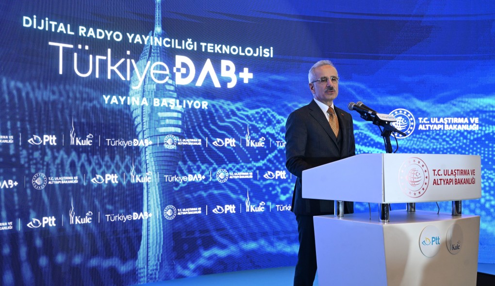 Türkiye Minister of Transport and Infrastructure, Abdulkadir Uraloğlu, announcing the launch of DAB+ in the country.